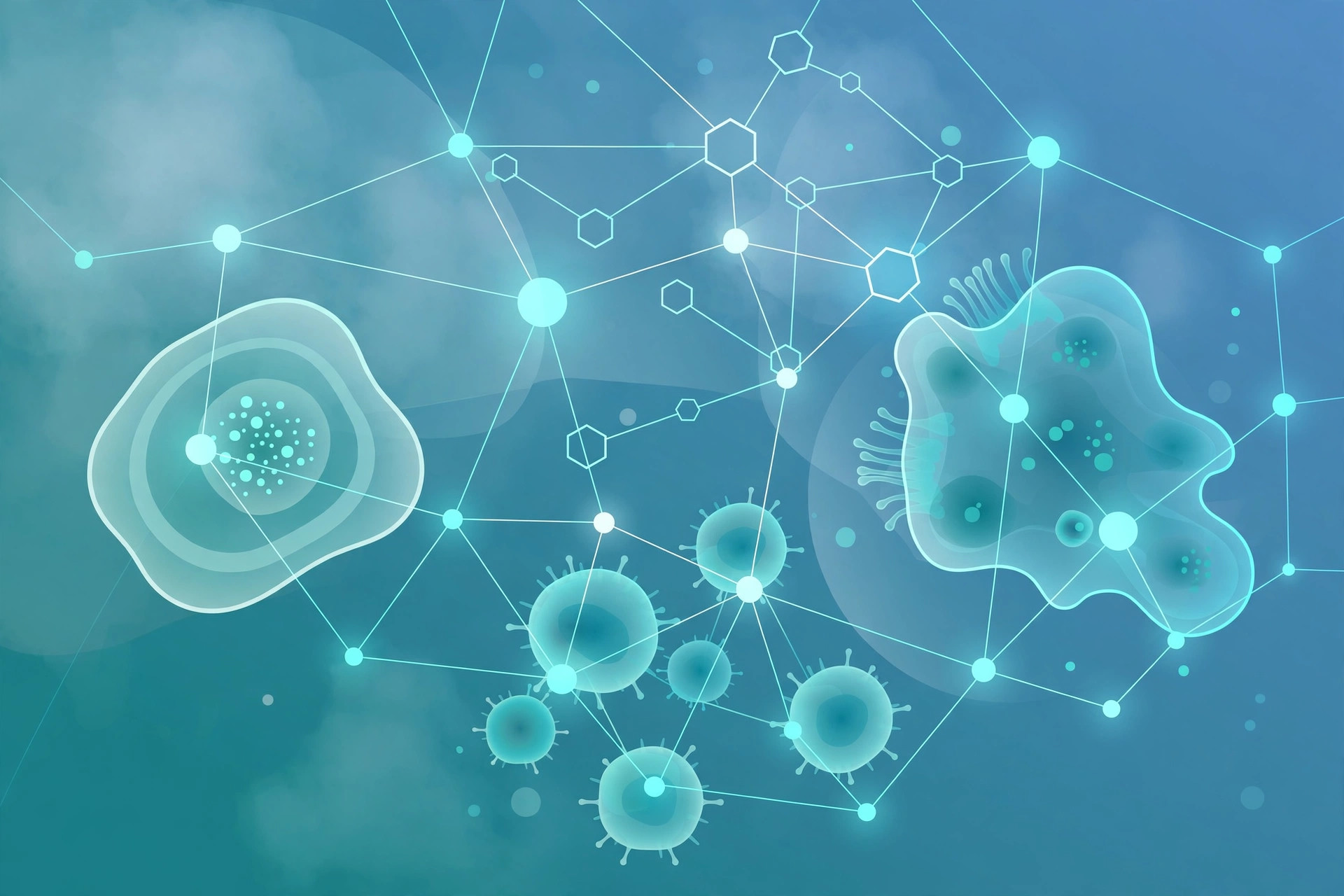 UK AI Biosecurity Lab abstract illustration